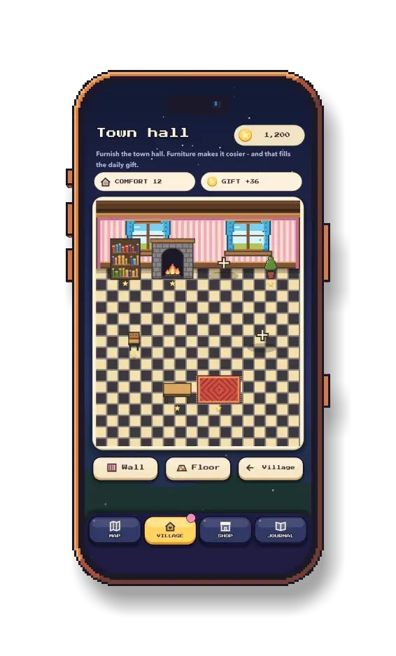 Furnishing the town hall